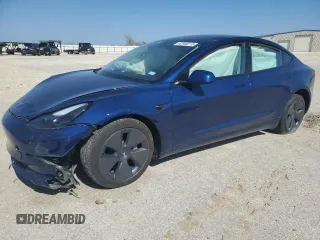 2022 Tesla Model 3 Long Range with VIN 5YJ3E1EB6NF249443, listed as a Copart auction lot 42940215 with Not Provided miles and Salvage Title. Bid and sale history available at DreamBid. Image 1.