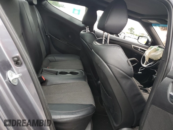 2016 Hyundai Veloster with VIN KMHTC6ADXGU252488, listed as a Copart auction lot 65415583 with 53,482 mi miles. Bid and sale history available at carsss.com. Image 10.