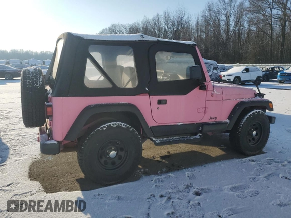 1997 Jeep Wrangler Sahara with VIN 1J4FY49S6VP505743, listed as a Copart auction lot 88931025 with 0 mi miles and Clean Title. Bid and sale history available at carsss.com. Image 3.