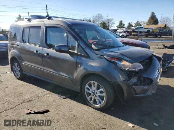2015 Ford Transit Connect Wagon Titanium with VIN NM0GE9G7XF1227493, listed as a Copart auction lot 82570744 with 97,313 mi miles and Salvage Title. Bid and sale history available at carsss.com. Image 4.