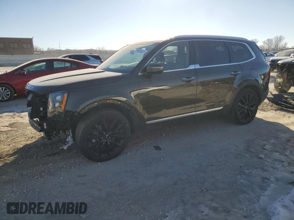 2020 Kia Telluride SX with VIN 5XYP5DHC3LG030971, listed as a Copart auction lot 89053025 with 147,481 mi miles and Salvage Title. Bid and sale history available at DreamBid. Image 1.