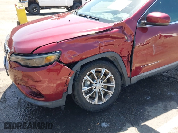 2019 Jeep Cherokee Latitude Plus with VIN 1C4PJLLX6KD346524, listed as a IAAI auction lot 42104323 with 28,223 mi miles and . Bid and sale history available at DreamBid. Image 6.