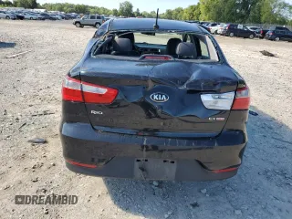 2017 Kia Rio EX with VIN KNADN4A3XH6086281, listed as a Copart auction lot 63582924 with 87,566 mi miles and Salvage Title. Bid and sale history available at carsss.com. Image 6.