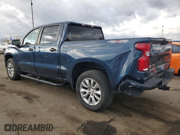 2021 Chevrolet Silverado 1500 Custom with VIN 3GCPYBEH1MG185453, listed as a Copart auction lot 78281804 with 75,380 mi miles and Salvage Title. Bid and sale history available at DreamBid. Image 2.
