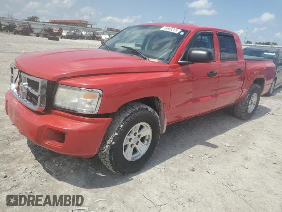 2008 Dodge Dakota SLT with VIN 1D7HW48N38S546077, listed as a Copart auction lot 56600265 with 234,448 mi miles and Salvage title. Bid and sale history available at DreamBid. Image 1.
