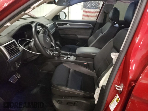 2023 Volkswagen Atlas SEL R-Line Black with VIN 1V2SR2CA7PC516507, listed as a Copart auction lot 51836145 with 29,291 mi miles and Salvage title. Bid and sale history available at DreamBid. Image 7.