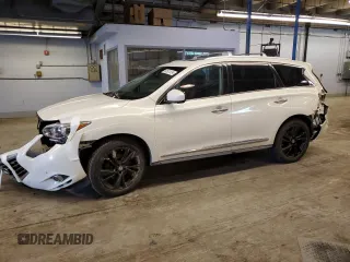 2013 Infiniti JX35 with VIN 5N1AL0MN5DC300201, listed as a Copart auction lot 62527034 with 150,129 mi miles and Salvage Title. Bid and sale history available at carsss.com. Image 1.