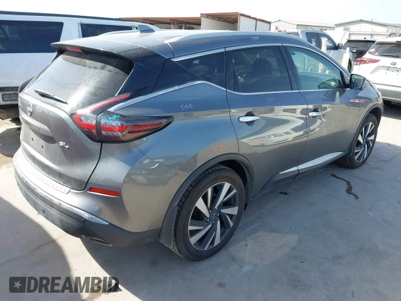 2023 Nissan Murano SL with VIN 5N1AZ2CJ7PC109327, listed as a IAAI auction lot 41854241 with 55,744 mi miles and . Bid and sale history available at DreamBid. Image 4.
