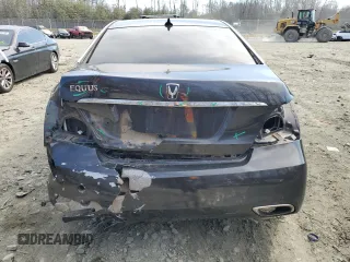 2015 Hyundai Equus Signature with VIN KMHGH4JH0FU094641, listed as a Copart auction lot 46904905 with 124,190 mi miles and Salvage Title. Bid and sale history available at DreamBid. Image 6.