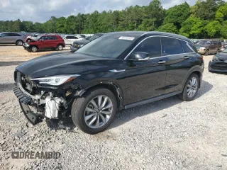 2021 Infiniti QX50 Luxe z VIN 3PCAJ5BA6MF106934, wystawiony jako Copart lot #56293345 z przebiegiem 64 410 mil mil oraz Szkoda całkowita • Salvage title. Historia ofert i sprzedaży dostępna na DreamBid. Obrazek 1.