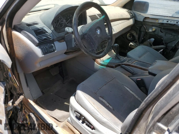2005 BMW X5 3.0i with VIN 5UXFA13545LU48461, listed as a Copart auction lot 60874404 with 191,514 mi miles and Salvage Title. Bid and sale history available at carsss.com. Image 8.