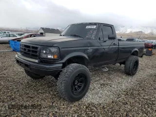 1995 Ford F-250 with VIN 2FTHF26F8SCA70723, listed as a Copart auction lot 86729074 with 206,050 mi miles and Salvage Title. Bid and sale history available at carsss.com. Image 1.