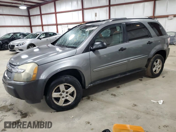 2005 Chevrolet Equinox LS z VIN 2CNDL23F156030624, wystawiony jako Copart lot #56640115 z przebiegiem 198 222 mil mil oraz Szkoda całkowita • Salvage title. Historia ofert i sprzedaży dostępna na DreamBid. Obrazek 1.