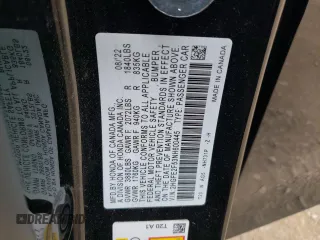 2022 Honda Civic Sport z VIN 2HGFE2F53NH600445, wystawiony jako Copart lot #57883355 z przebiegiem 47 235 mil mil oraz Szkoda całkowita • Salvage title. Historia ofert i sprzedaży dostępna na DreamBid. Obrazek 12.