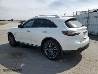 2017 Infiniti QX70 with VIN JN8CS1MW6HM411617, listed as a Copart auction lot 48076265 with 51,482 mi miles and Salvage Title. Bid and sale history available at carsss.com. Image 2.
