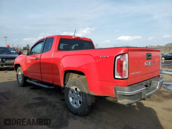 2016 GMC Canyon 4WD SLE with VIN 1GTH6BE35G1153171, listed as a Copart auction lot 46257205 with 11,608 mi miles and Salvage Title. Bid and sale history available at carsss.com. Image 2.