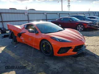 2020 Chevrolet Corvette 3LT with VIN 1G1Y82D48L5109035, listed as a IAAI auction lot 41253978 with 1 mi miles. Bid and sale history available at carsss.com. Image 1.