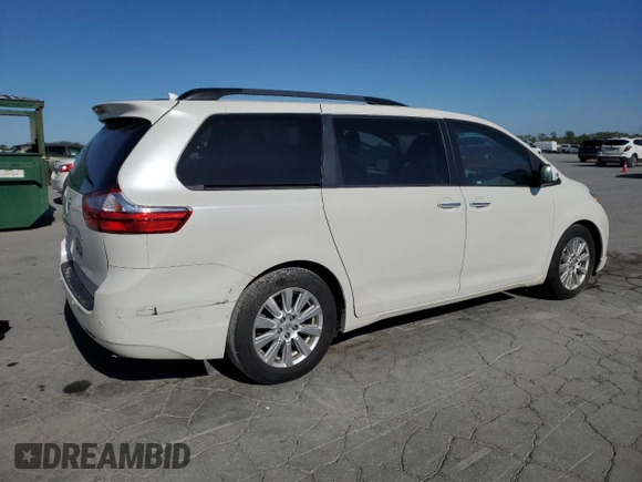 2017 Toyota Sienna XLE Auto Access Seat with VIN 5TDYZ3DC7HS810930, listed as a Copart auction lot 51924515 with 184,345 mi miles and Salvage title. Bid and sale history available at DreamBid. Image 3.