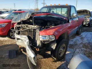 1996 Dodge Ram 1500 with VIN 1B7HF16Y7TS628392, listed as a Copart auction lot 88857665 with 288,260 mi miles and Salvage Title. Bid and sale history available at carsss.com. Image 1.