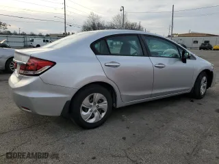 2015 Honda Civic Sedan LX with VIN 19XFB2F58FE111642, listed as a Copart auction lot 49540255 with 94,484 mi miles and Salvage Title. Bid and sale history available at carsss.com. Image 3.