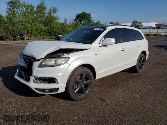 2012 Audi Q7 S line с VIN WA1DGAFE3CD007747, выставлен на аукционе Copart как лот 61543995 с пробегом 182 957 миль миль и Списание • Salvage title. История ставок и продаж доступна на DreamBid. Изображение 1.