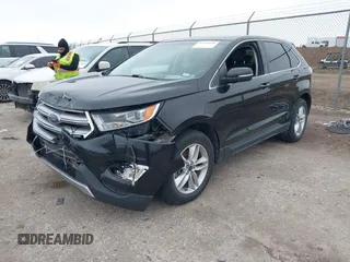 2015 Ford Edge SEL with VIN 2FMTK4J91FBB34028, listed as a IAAI auction lot 41710454 with 77,502 mi miles. Bid and sale history available at carsss.com. Image 2.