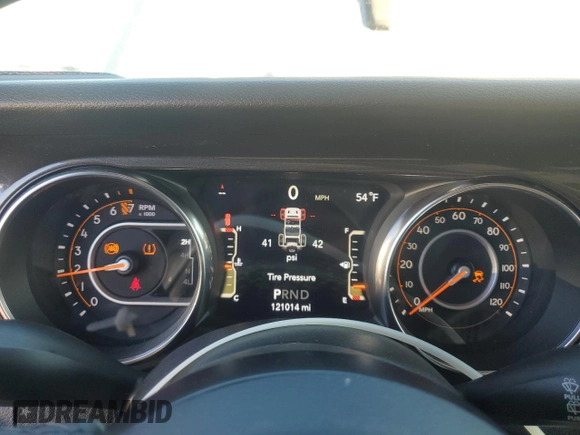 2019 Jeep Wrangler Unlimited Sport with VIN 1C4HJXDG8KW632213, listed as a Copart auction lot 42623815 with 121,014 mi miles and Salvage title. Bid and sale history available at DreamBid. Image 9.