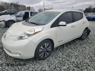 2014 Nissan LEAF SL with VIN 1N4AZ0CP1EC331815, listed as a Copart auction lot 49393085 with 76,817 mi miles and Salvage Title. Bid and sale history available at carsss.com. Image 1.