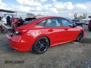 2024 Honda Civic Sport with VIN 2HGFE2F50RH550853, listed as a Copart auction lot 51350195 with 8,851 mi miles and Salvage title. Bid and sale history available at DreamBid. Image 3.