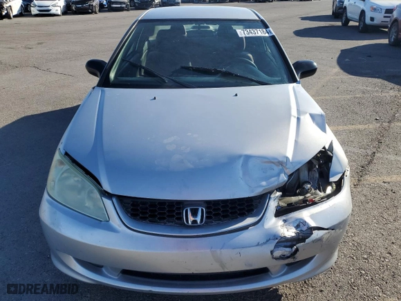 2004 Honda Civic LX with VIN 1HGEM21584L025511, listed as a Copart auction lot 73437184 with 155,461 mi miles and Salvage Title. Bid and sale history available at carsss.com. Image 5.