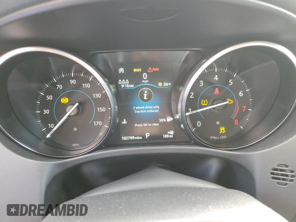 2020 Jaguar F-Pace 25t Premium with VIN SADCJ2FX5LA628990, listed as a Copart auction lot 43416995 with 102,799 mi miles and Salvage Title. Bid and sale history available at DreamBid. Image 9.