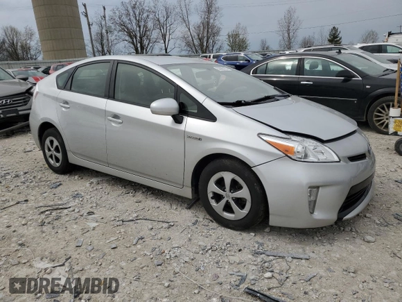 2013 Toyota Prius One with VIN JTDKN3DU4D5630332, listed as a Copart auction lot 53988125 with 124,869 mi miles and Clean Title. Bid and sale history available at DreamBid. Image 4.