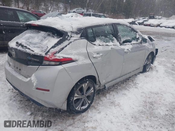 2021 Nissan LEAF SV with VIN 1N4AZ1CVXMC557032, listed as a IAAI auction lot 41544646 with 23,918 mi miles and . Bid and sale history available at DreamBid. Image 4.