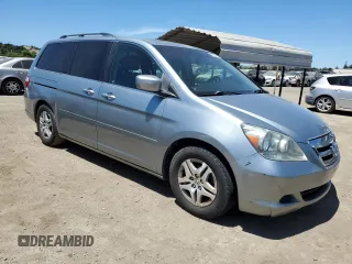 2006 Honda Odyssey EX-L z VIN 5FNRL38756B020403, wystawiony jako Copart lot #58294445 z przebiegiem 248 529 mil mil oraz Szkoda całkowita • Salvage title. Historia ofert i sprzedaży dostępna na DreamBid. Obrazek 4.