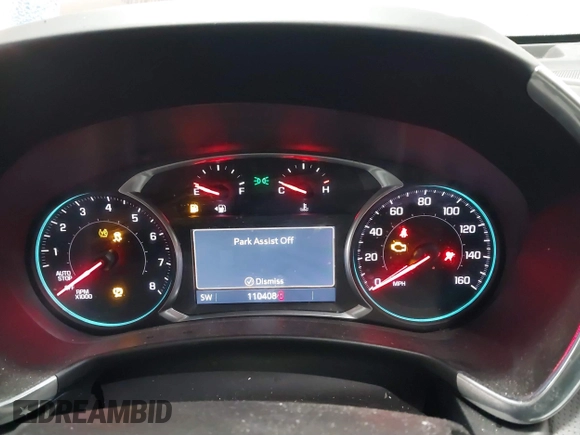 2019 Chevrolet Equinox Premier with VIN 3GNAXXEV9KS587461, listed as a IAAI auction lot 41368140 with 110,408 mi miles and . Bid and sale history available at DreamBid. Image 7.