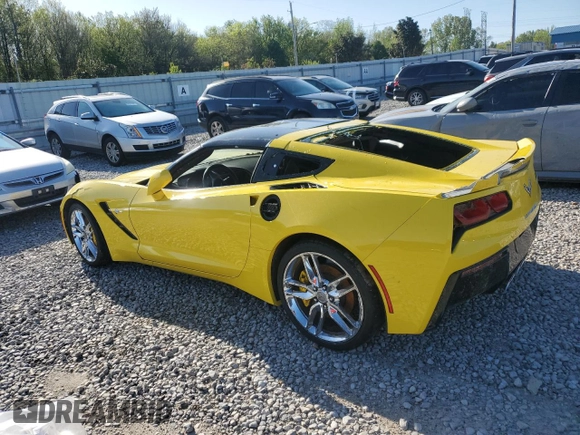 2017 Chevrolet Corvette Z51 3LT with VIN 1G1YM2D76H5109743, listed as a Copart auction lot 52446645 with Not provided miles and Salvage title. Bid and sale history available at DreamBid. Image 2.