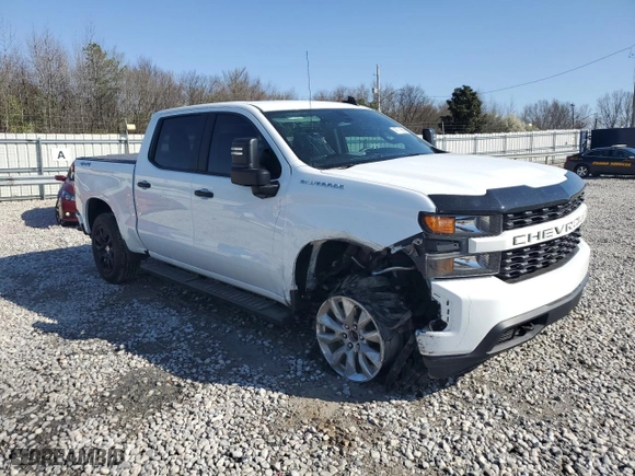 2021 Chevrolet Silverado 1500 Custom with VIN 1GCPYBEK8MZ192069, listed as a Copart auction lot 48770685 with 69,401 mi miles and Salvage Title. Bid and sale history available at carsss.com. Image 4.