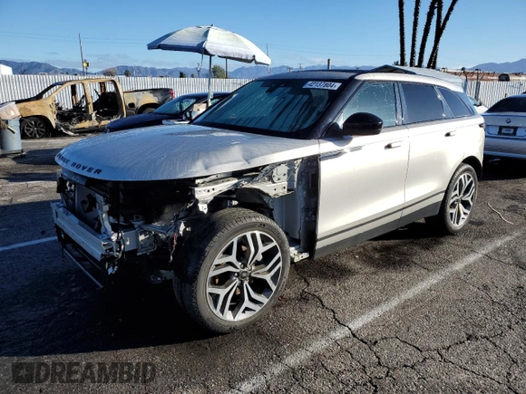 2020 Land Rover Range Rover Velar S with VIN SALYB2EX0LA259593, listed as a Copart auction lot 42137804 with 44,011 mi miles. Bid and sale history available at carsss.com. Image 1.