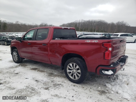 2021 Chevrolet Silverado 1500 Custom with VIN 3GCPYBEK6MG253497, listed as a Copart auction lot 44165165 with 47,016 mi miles and Salvage Title. Bid and sale history available at carsss.com. Image 2.
