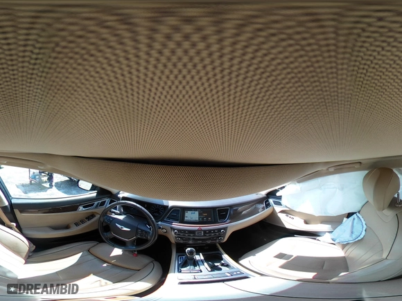 2015 Hyundai Genesis 3.8L with VIN KMHGN4JE8FU051163, listed as a IAAI auction lot 41937543 with 98,765 mi miles. Bid and sale history available at carsss.com. Image 18.
