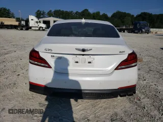 2019 Genesis G70 2.0T Advanced with VIN KMTG34LA0KU012485, listed as a Copart auction lot 66610994 with 73,941 mi miles and Salvage Title. Bid and sale history available at carsss.com. Image 6.
