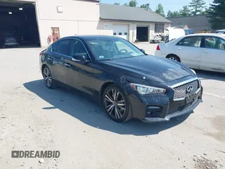 2014 Infiniti Q50 Premium z VIN JN1BV7AR1EM699500, wystawiony jako IAAI lot #42833650 z przebiegiem 184 882 mil mil oraz . Historia ofert i sprzedaży dostępna na DreamBid. Obrazek 1.
