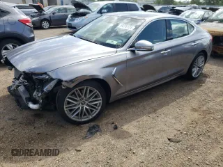 2021 Genesis G70 2.0T with VIN KMTG34LA0MU075248, listed as a Copart auction lot 59276124 with 14,240 mi miles and Salvage Title. Bid and sale history available at carsss.com. Image 1.