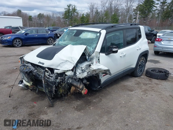 2016 Jeep Renegade Trailhawk with VIN ZACCJBCT4GPD12242, listed as a IAAI auction lot 42035366 with 112,429 mi miles and . Bid and sale history available at DreamBid. Image 2.