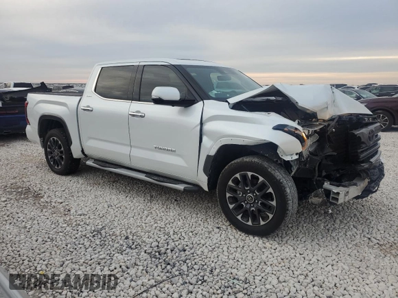 2022 Toyota Tundra Limited with VIN 5TFJA5ABXNX009687, listed as a Copart auction lot 83356634 with 19,110 mi miles and Salvage title. Bid and sale history available at DreamBid. Image 4.