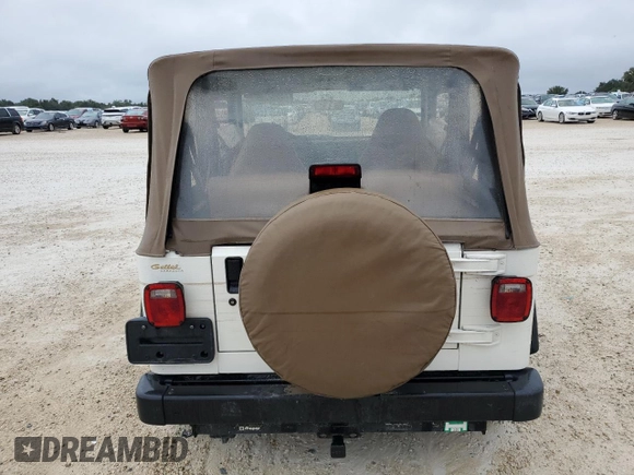 1999 Jeep Wrangler Sport with VIN 1J4FY19S2XP448670, listed as a Copart auction lot 73990734 with 0 mi miles and Non Repairable. Bid and sale history available at carsss.com. Image 6.