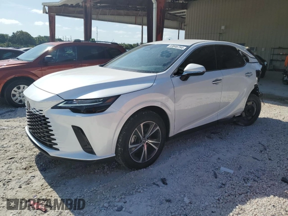 2023 Lexus RX with VIN 2T2BAMBA1PC022197, listed as a Copart auction lot 53846754 with 7,395 mi miles and Salvage Title. Bid and sale history available at carsss.com. Image 1.