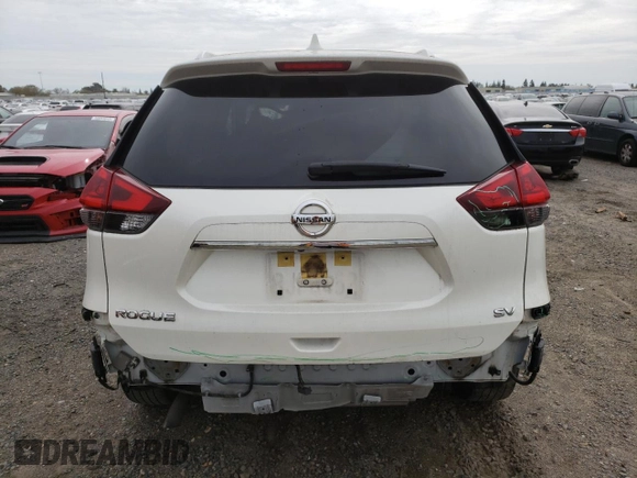 2019 Nissan Rogue SV with VIN JN8AT2MT4KW250860, listed as a Copart auction lot 49810125 with 38,720 mi miles and Salvage Title. Bid and sale history available at DreamBid. Image 6.