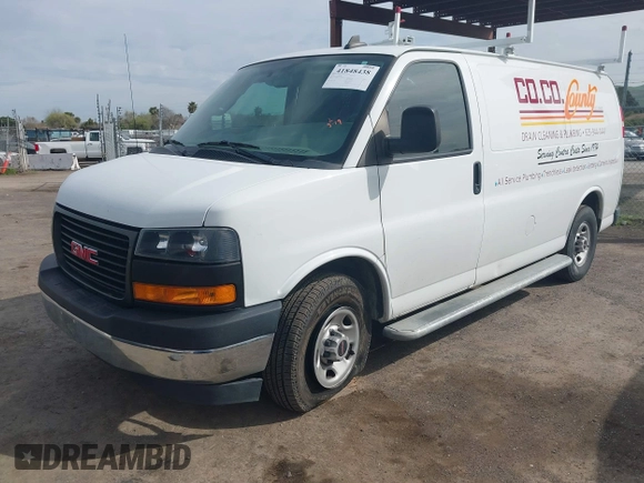 2019 GMC Savana Cargo with VIN 1GTW7AFG4K1269843, listed as a IAAI auction lot 41848438 with 70,419 mi miles. Bid and sale history available at carsss.com. Image 18.