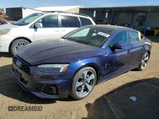 2021 Audi A5 Sportback S line Premium Plus with VIN WAUFACF5XMA004324, listed as a Copart auction lot 44579834 with 26,313 mi miles. Bid and sale history available at carsss.com. Image 1.